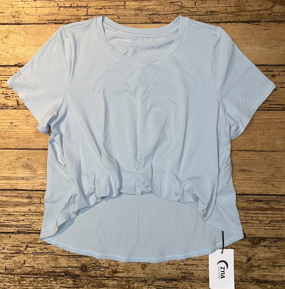 Zigs Active Women’s Blue High Low Activewear Top Size S